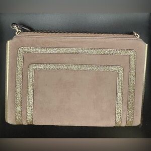Chic Women's Clutch in Blush and Gold